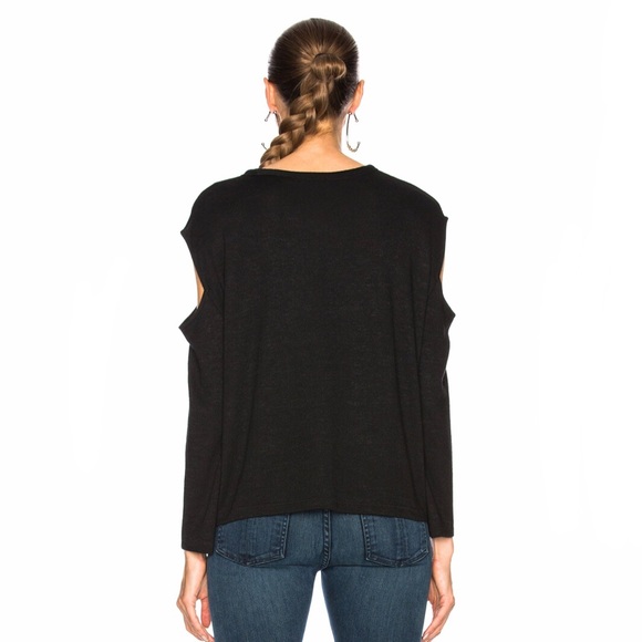 NEW rag & bone XS Black Slash Long Sleeve Sweater NWT - Picture 4 of 16